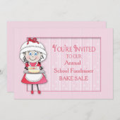 【お菓子販売会のお誘い】- 世界にひとつだけ - ドリィ・ザ・シェフ 招待状 (正面/裏面)