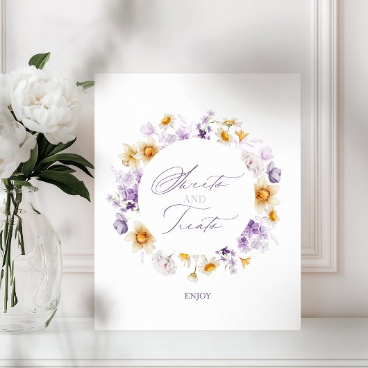 お菓子&お菓子 – Baby Showerデザートテーブルポスター ポスター