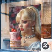 お菓子 ウィンドウ クリング ウィンドウサイン (カフェ窓)