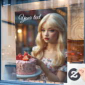 お菓子 ウィンドウ クリング ウィンドウサイン (カフェ窓)