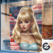 お菓子 ウィンドウ シール ウィンドウサイン (カフェ窓)