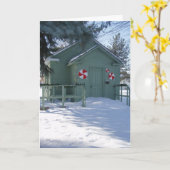 「お菓子」クリスマスカード カード (黄色い花)