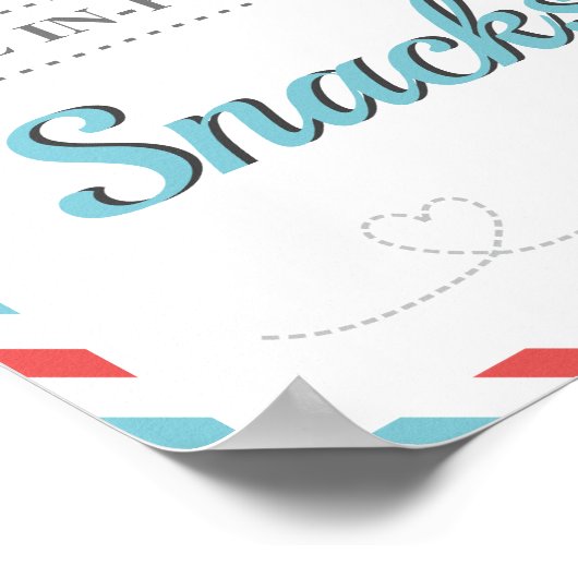 お菓子 テーブルサイン 旅行 航空会社 パーティー ポスター (角)