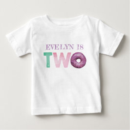 お菓子 二つ 誕生日 オーダーメイド ベビーTシャツ