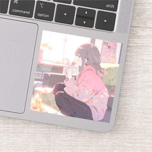 お菓子JKシール|寿司娘 GenerativeAI シール (詳細)