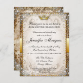 お華美とぎ話本ベビーシャワー招待状 招待状 (正面/裏面)