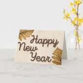 お葉書 新年カード カード (黄色い花)