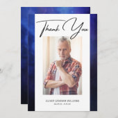 お葬式ありがとう写真悔やみや弔慰死別 (正面/裏面)