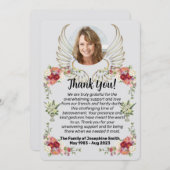 お葬式お悔やみカード 招待状 (正面/裏面)