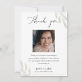 お葬式お礼ノートカード サンキューカード (正面)