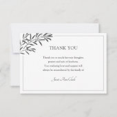 お葬式お礼ノートカード サンキューカード (正面)