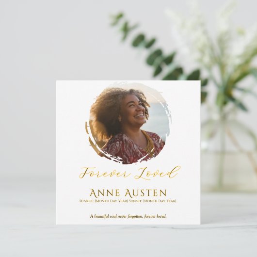 お葬式のお礼状 (スタンド正面)