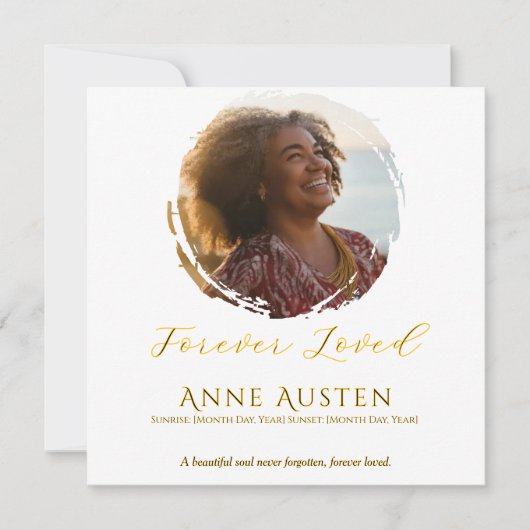 お葬式のお礼状 (正面)