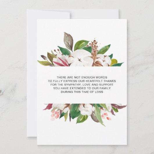 お葬式の写真悔やみや弔慰死別 (裏面)