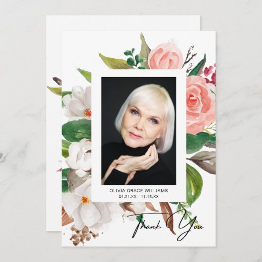 お葬式の写真悔やみや弔慰死別 (正面/裏面)