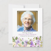 お葬式の写真 |ラベンダー記念碑 サンキューカード (正面)