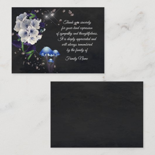 お葬式の後に美しい春の花が咲くありがとう ノートカード (正面/裏面)