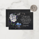 お葬式の後に美しい春の花が咲くありがとう ノートカード (正面/裏面インサイチュ)