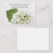 お葬式の後に雪の花が咲く ノートカード (正面/裏面)