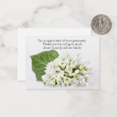 お葬式の後に雪の花が咲く ノートカード (正面/裏面インサイチュ)