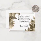 お葬式の後 ノートカード (正面/裏面インサイチュ)