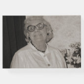 お葬式の忘れ客本の花が青い ゲストブック (裏面)