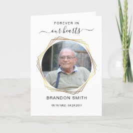 お葬式の死亡告知者と写真サンキューカード サンキューカード