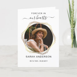 お葬式の死亡告知者と写真サンキューカード サンキューカード