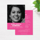 お葬式は白い鳩祈りの言葉詩ピンクカード (デスク)