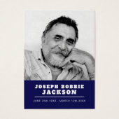 お葬式は白い鳩祈りの言葉/詩カード (正面)