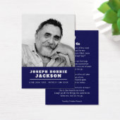 お葬式は白い鳩祈りの言葉/詩カード (デスク)