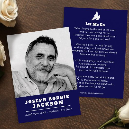 お葬式は白い鳩祈りの言葉/詩カード