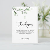 お葬式クロス記念カード サンキューカード (スタンド正面)