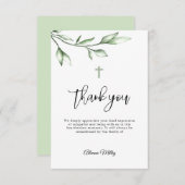 お葬式クロス記念カード サンキューカード (正面/裏面)