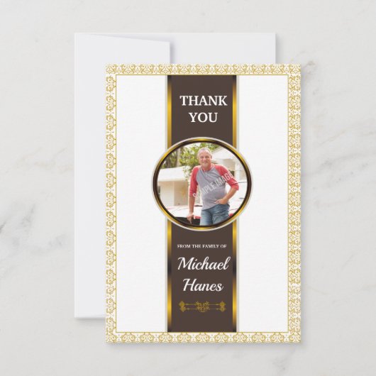 お葬式サンキューフォトカード サンキューカード (正面)