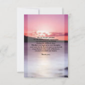 お葬式サンキューフォトカード 招待状 (裏面)