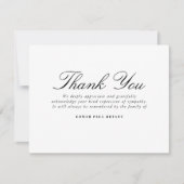 お葬式ノートカード死別の写真 サンキューカード (正面)