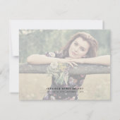 お葬式ノートカード死別の写真 サンキューカード (裏面)