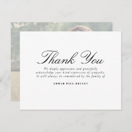 お葬式ノートカード死別の写真 サンキューカード