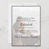 お葬式パーソナルフォトエレガントシンプルありがとう サンキューカード (裏面)