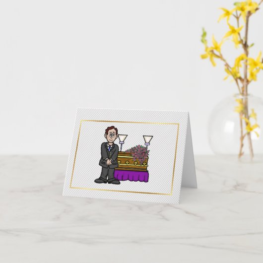 お葬式ホームグリーティングカードをありがとう カード (黄色い花)