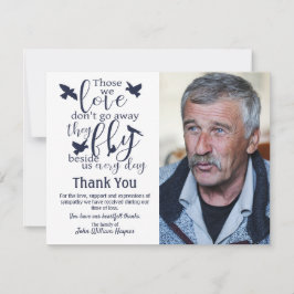 お葬式悔やみや弔慰These We Love Bird サンキューカード