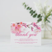 お葬式 |さくらんぼブロッサム悔やみや弔慰 サンキューカード (スタンド正面)