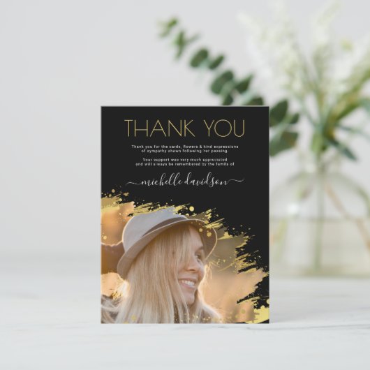お葬式 サンキューカード (スタンド正面)
