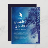 お葬式 | ツリー鳩メモリアル サンキューカード (正面/裏面)