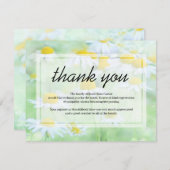 お葬式 | デイジーフローラ悔やみや弔慰 サンキューカード (正面/裏面)