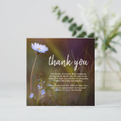 お葬式 |デイジー花 サンキューカード (スタンド正面)