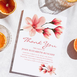 お葬式 |ピンクマグノリア記念碑 サンキューカード