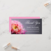 お葬式 | ピンク色の菊 カード (正面/裏面インサイチュ)