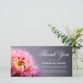 お葬式 | ピンク色の菊 カード (スタンド正面)